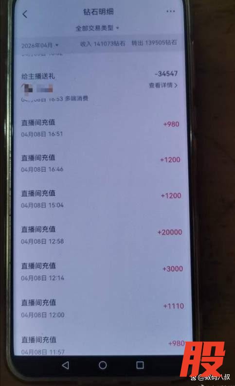 妻子打赏主播27万 丈夫提离婚 家庭经济陷入危机